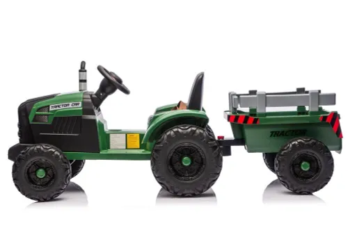 Traktor Na Akumulator Dla Dziecka Ch9959B 24V 2X120W Przyczepa LED Eva Pilot