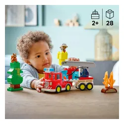 LEGO 10473 DUPLO Wóz strażacki z wężem i strażakiem