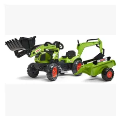 Falk Traktor z Przyczepą CLAAS Arion Backhoe ŁYŻKA + Ładowarka Od 2 Lat