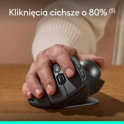 Myszka Logitech MX Ergo S bezprzewodowa czarna