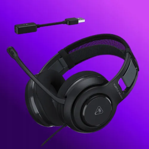 Słuchawki przewodowe z mikrofonem Turtle Beach Atlas 200 USB dla PC Nauszne Czarrny