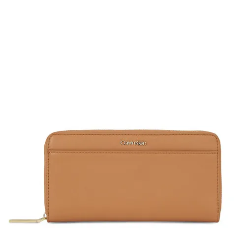 Женский кошелек Calvin Klein CK Must Lg с / A Wallet с Slip K60k610949 Brown Sugar GA5