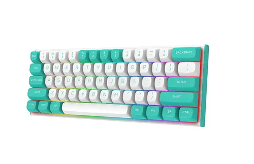 Klawiatura magnetyczno-mechaniczna Redragon K683WB-RGB FIDD Biało-zielony