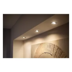 Oświetlenie punktowe Philips Hue White Ambiance Milliskin 3 szt. Srebrny