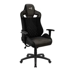 Fotel Aerocool EARL AeroSuede Gamingowy do 150kg Skóra Eco Tkanina Iron Black