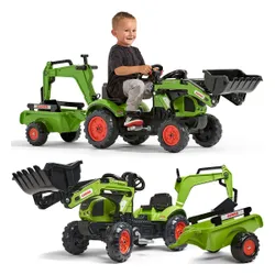 Falk Traktor z Przyczepą CLAAS Arion Backhoe ŁYŻKA + Ładowarka Od 2 Lat