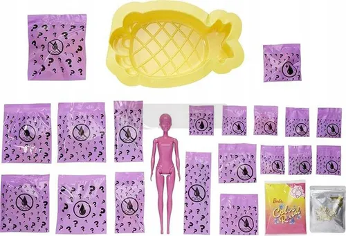 Lalka Barbie Piana Niespodzianka Color Reveal Ananas GTN17