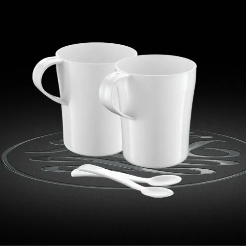 RUSSELL HOBBS Travel 0,85 l biały - czajnik elektryczny turystyczny z kubkami i łyżeczkami