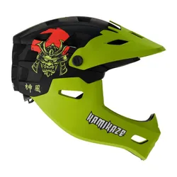 Kask KAMIKAZE Ronin Zielony Full Face (rozmiar L)