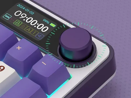 Klawiatura ROYAL KLUDGE RK-S98 Chartreuse Switch Biało-fioletowy