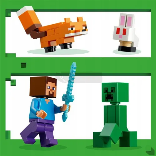KLOCKI LEGO MINECRAFT 21583 Przygoda Steve’a w tajdze, zestaw +6 lat