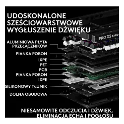 Klawiatura magnetyczna Logitech G Pro X2 TKL Rapid Czarny