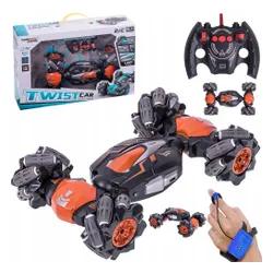 Samochód RC Twister 4x4 sterowany gestami I pilotem 2,4 GHz, terenowy, niebieski lub pomarańczowy