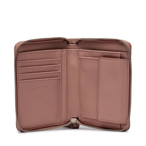 Большой женский кошелек Calvin Klein Gracie Wallet с ремешком Md K60k611387 Ash Rose VB8