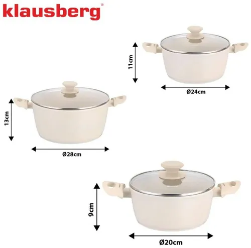 Zestaw garnków KLAUSBERG KB-7961 (6 elementów)