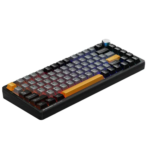 Klawiatura mechaniczna Machenike K600-B82W Gamingowa Bezprzewodowa GR Silver Switch Czarna