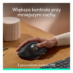 Myszka Logitech MX Ergo S bezprzewodowa czarna