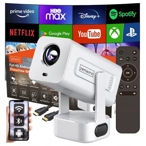 Projektor ZENWIRE PrimeView IMC360 (1920 x 1080), 400 ANSI lumen, Wi-Fi, Bluetooth