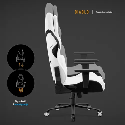 Fotel DIABLO CHAIRS X-One 2.0 Prime Biało-czarny