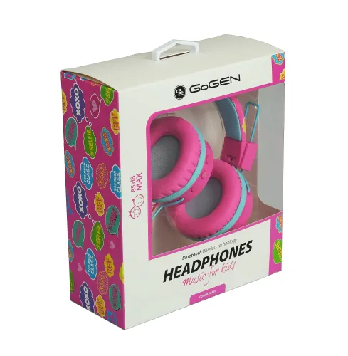 Słuchawki bezprzewodowe GoGEN HBTM 32P Nauszne Bluetooth 4.2 Dla dzieci Różowy