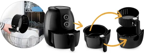Air Fryer Frytkownica beztłuszczowa BERDSEN BD-650 3.6l grillowanie pieczenie
