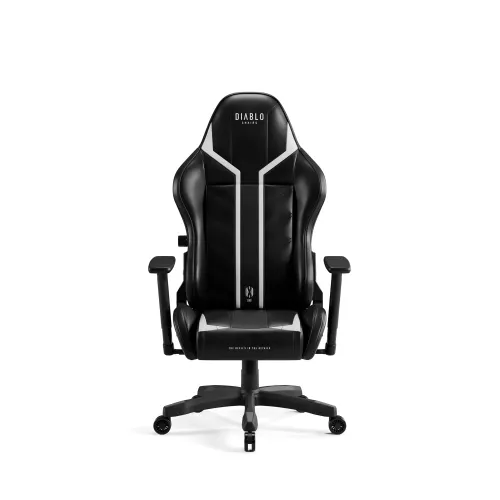 Fotel Diablo Chairs X-Ray 2.0 Small do 90kg Skóra ECO Czarno-biały