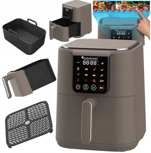 Air Fryer Frytkownica beztłuszczowa TURBOTRONIC TT-AF250 Beżowy 6l 12 automatycznych programów