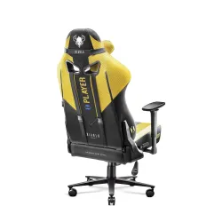 Fotel Diablo Chairs X-Player 2.0 Normal Size Gamingowy do 150kg Skóra ECO Tkanina Dark sunflower