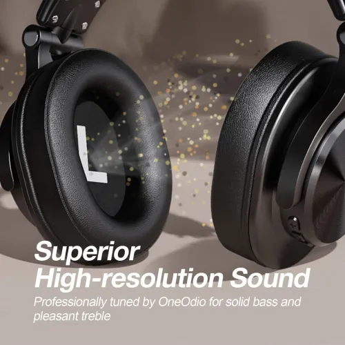 Słuchawki bezprzewodowe Oneodio Fusion A70 Nauszne Bluetooth 5.2 Brązowy