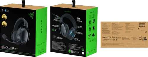 Słuchawki RAZER BlackShark V3 Bezprzewodowe, Nauszne, Dźwięk przestrzenny Czarny