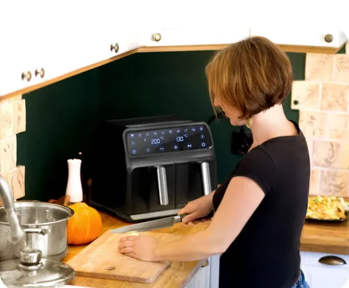 Air Fryer Frytkownica beztłuszczowa BERDSEN BD-653 8l z podwójnym koszem