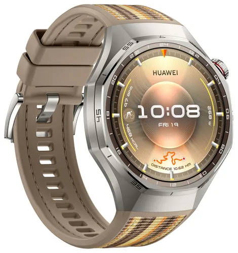 Smartwatch HUAWEI Watch GT 6 Pro Classic 46mm Srebrno-brązowy