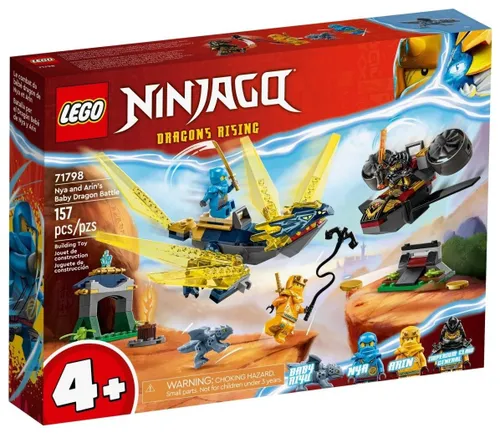 Конструктор LEGO Ninjago 71798 Нья и Арин - битва на спине маленького дракона