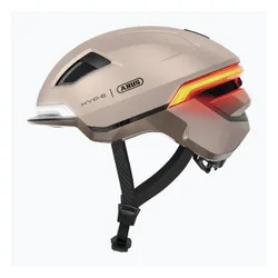 Kask rowerowy z kierunkowskazami ABUS Hyp-E champagne gold