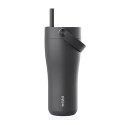 Kubek termiczny ze słomką EQUA Carry Cup 600 ml - black