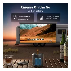 Projektor ETOE Dolphin LED DLP Full HD Wi-Fi Bluetooth Chromecast AirPlay Google TV