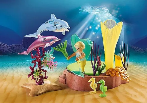 Playmobil Magic 70094 Królestwo syrenek z lśniącą kopułą