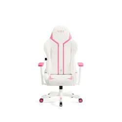 Fotel Diablo Chairs X-Ray 2.0 Small do 90kg Skóra ECO Biało-różowy