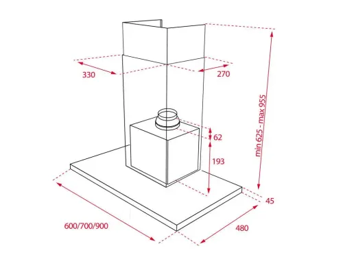 Okap Teka DSJ 650 Srebrny