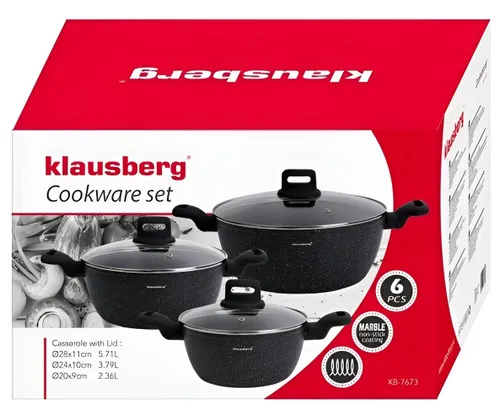 Zestaw garnków KLAUSBERG KB-7673 (6 elementów)