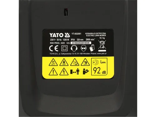 Elektryczna kosiarka do trawy Yato YT-852081