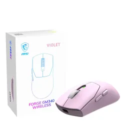Myszka gamingowa MSI Forge GM340 Wireless Fioletowy