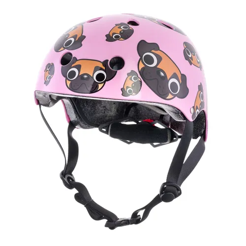 Kask rowerowy dziecięcy Hornit Pug pink/brown