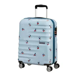 Walizka kabinowa American Tourister Wavebreaker Disney - Minnie Darling Blue