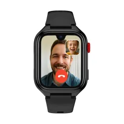 Smartwatch STELIO JuniorPro Funkcje AI 4G Czarny