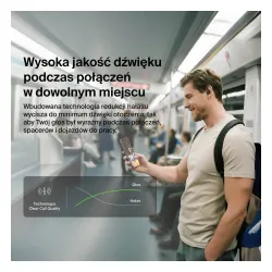 Słuchawki bezprzewodowe Belkin SoundForm ActiveFit Dokanałowe z zaczepami Bluetooth 5.4, Czarny