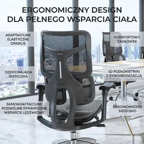 Fotel SIHOO Doro S100 Czarny