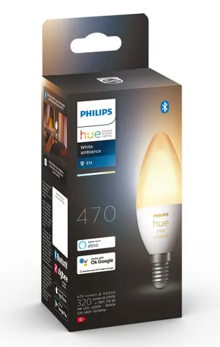 Inteligentna żarówka LED PHILIPS HUE 212734 4W E14 Bluetooth, ZigBee