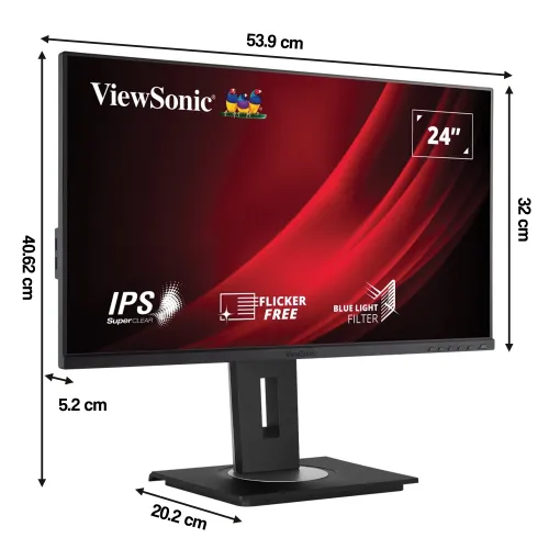 Monitor VIEWSONIC VG2448a-2 (VS18980) 23.8" 1920x1080px IPS 100Hz