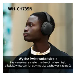 Słuchawki bezprzewodowe Sony WH-CH735N ANC Nauszne Bluetooth 6.0 Różowy